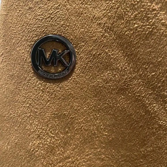 Michael Kors Hooded Faux Suede/Faux Fur Jacket (Cappuccino Brown) - Picture 5 of 7